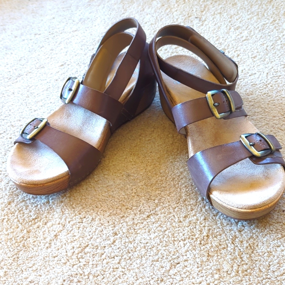 Danskos ankle wrap sandals